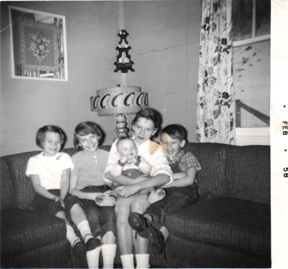 Ellison kids  Feb. 1958